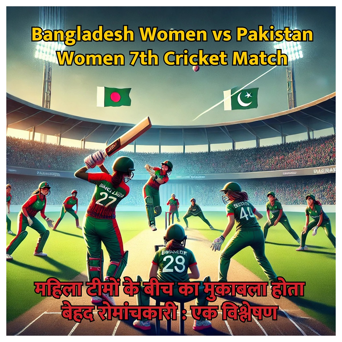 Bangladesh Women vs Pakistan Women 7th Cricket Match | बांग्लादेश और पाकिस्तान की महिला टीमों के बीच का मुकाबला होता बेहद रोमांचकारी : एक विश्लेषण